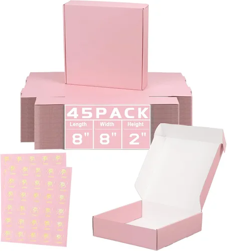 Miniatura 23 de Cajas de envío pequeñas de 6 x 4 x 2 pulgadas para pequeñas empresas, paquete de 30 cajas de correo moradas, caja de embalaje de cartón corrugado