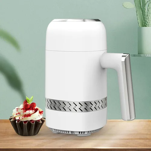 Miniatura 8 de Máquina compacta para hacer helados de 10.1 fl oz, pantalla digital, máquina de yogur congelado para postres rápidos para uso doméstico y cocina