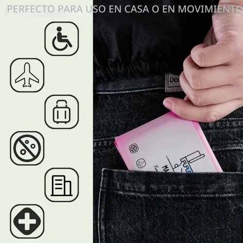 Miniatura 4 de MA CHÉRIE Fundas desechables para asiento de inodoro, 60 hojas (6 paquetes x 10), extra grandes, desechables, aptas para viajes y familia