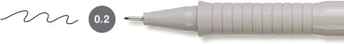 Miniatura 5 de Faber-Castell Ecco Pigment - Bolígrafo de punta de fibra, 0.008 in, color negro