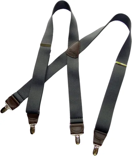 Tirantes de la serie casual para hombres en el estilo tradicional de espalda en X con clips antideslizantes patentados en Estados Unidos