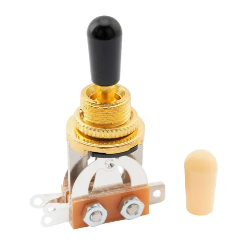 Miniatura 8 de Musiclily Interruptor de palanca métrico de 3 vías para guitarra eléctrica Epiphone Les Paul, parte superior negra con punta negra