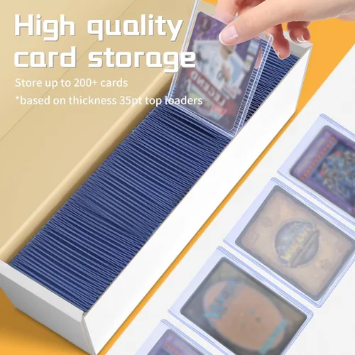 Miniatura 3 de Caja de almacenamiento de tarjetas coleccionables para toploader, caja de almacenamiento de tarjetas de béisbol, 6 cajas de almacenamiento