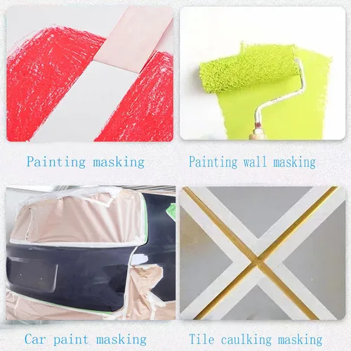 Miniatura 7 de Lazybug studio Cinta adhesiva de 1 pulgada, paquete de 12 unidades, cinta adhesiva de pintura a granel para uso general, 1 pulgada x 55 yardas x 12