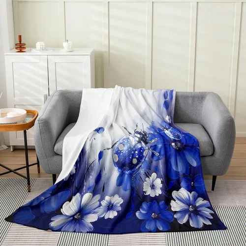 Miniatura 19 de Erosebridal Manta de abeja de 40 x 50 pulgadas, manta de sherpa cálida con estampado de animales 3D para sofá de cama, manta de microfibra suave