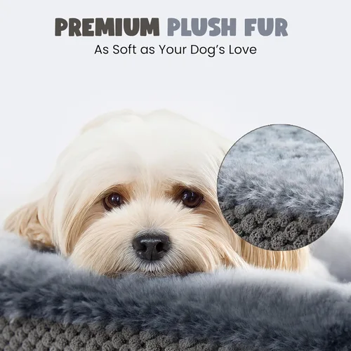 Miniatura 4 de Cama Ortopédica para Perros Grandes, Sofá de Espuma Viscoelástica con Textura de Cartón de Huevos con Lados Cómodos, Cama Sofá Suave y Grande