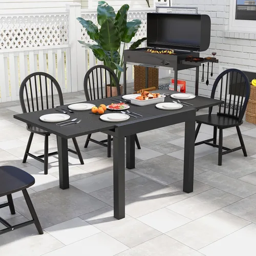 Miniatura 5 de Juego de 2 sillas de comedor de roble de 18 pulgadas, sillas Windsor de madera con respaldo de husillo para isla de cocina de campo