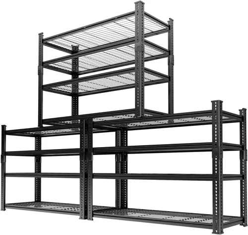 Miniatura 31 de Estantes de almacenamiento resistentes, 60 pulgadas de largo x 24 pulgadas de ancho x 60 pulgadas de alto, carga 2640 libras, estante industrial