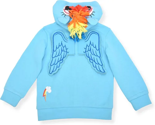 Miniatura 2 de Hasbro My Little Pony Girls Rainbow Dash Twilight Sparkle and Pinkie Pie Zip Up Hoodie for Toddler and Little Kids