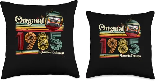 Miniatura 3 de 1985 vintage birthday retro Limited Edition men woman gift Throw Pillow