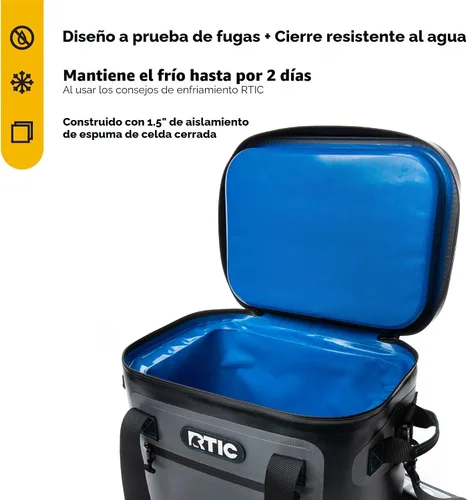 Miniatura 3 de RTIC Enfriador Suave Ultra Resistente para 30 Latas, Bolsa Aislada Portátil Hielera Caja de Hielo para Almuerzo, Playa, Bebida, Bebidas, Viajes