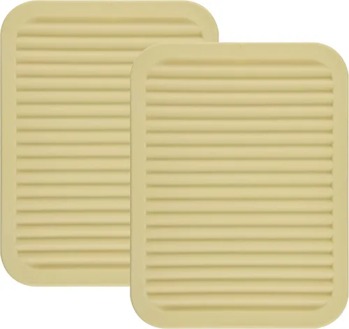 Miniatura 19 de Salvamanteles de silicona para platos y ollas, encimera, almohadillas calientes de mesa, soporte para cucharas, juego de 2 alfombrillas de secado L