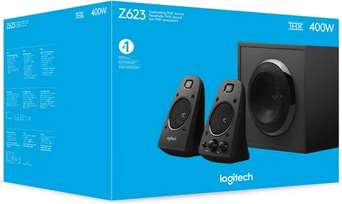 Miniatura 8 de Sistema de altavoces para el hogar Logitech Z623 de 400 vatios, sistema de altavoces 2.1 - Negro