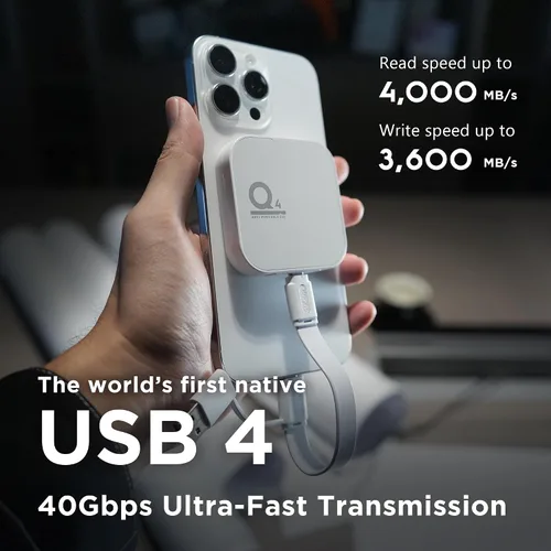 Miniatura 4 de DATO SSD externo magnético de 1 TB, unidad externa de estado sólido SSD portátil USB 4.0 Gen 3x2, hasta 4000/3600 MB/s, grabación HDR 4K ProRes tipo