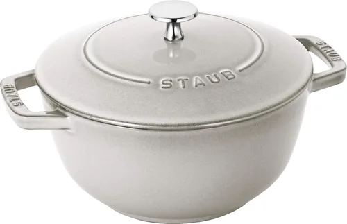 Miniatura 8 de Staub Wa-NABE 40501-477 Wanabe Campagne M, 7.1 pulgadas (7.1 in), doble mano, esmalte fundido, olla, arroz, 2 tazas, compatible con inducción