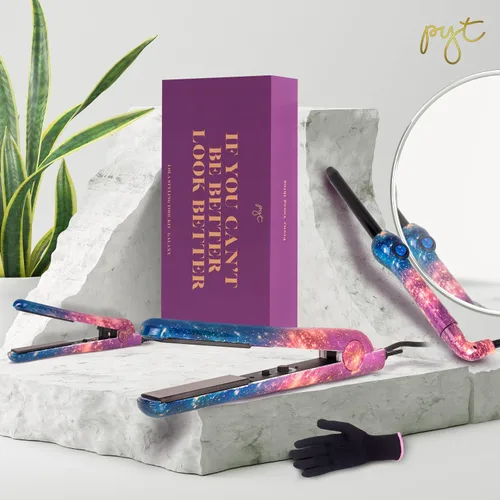Miniatura 7 de PYT Lola Tool Kit 1.25 Plancha Plana 1 Varita Curling 0.748 in 1 Mini Plancha De Pelo