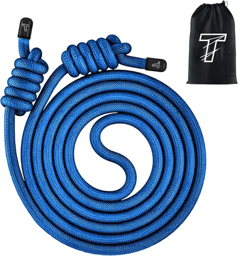 Miniatura 13 de Flow Rope Exercise Jump Rope For Fitness, Working Out, Flow with 9 Ft Adjustable Double Woven Workout Rope For Men, Women, Beginners' Training