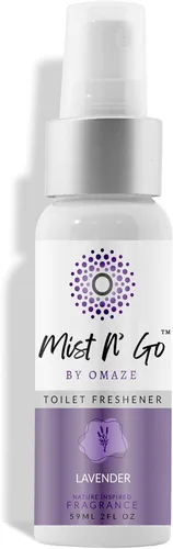 Miniatura 23 de Mist N' Go by Omaze - Aerosol de Baño de Viaje para Inodoro Eliminador de Olores - Aerosol de Inodoro de Viaje para Ambientador de Aire de Baño