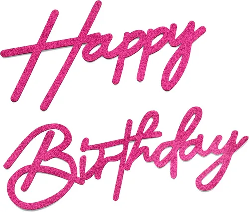 Miniatura 12 de Letrero negro de feliz cumpleaños para telón de fondo, letras de feliz cumpleaños de fieltro para arco de globos, decoraciones de telón de fondo