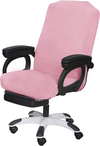 Miniatura 37 de SARAFLORA Paquete de 2 fundas para sillas de oficina, fundas elásticas para sillas de escritorio, fundas extraíbles para silla de oficina con Negro