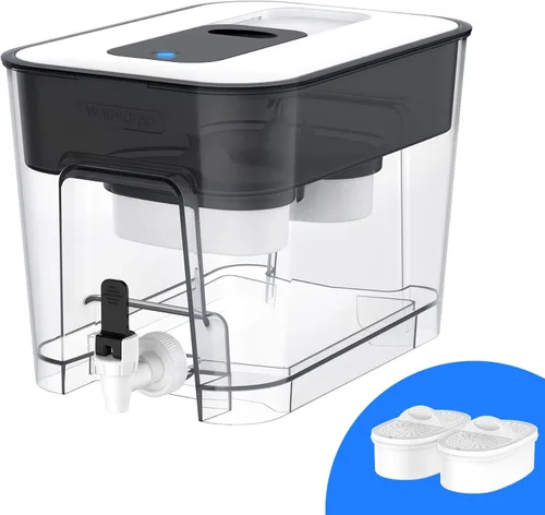 Miniatura 14 de Waterdrop Dispensador de filtro de agua alcalina, grande de 40 tazas, saludable, limpia y libre de toxinas, agua alcalina mineralizada, 100 galones