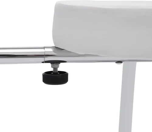 Miniatura 7 de Taburete de pedicura, reposapiés ajustable, almohadilla de PVC, soporte para pedicura, soporte para pies de pedicura, tecnología de uñas, spa, salón