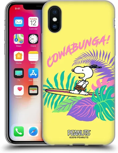 Miniatura 146 de Head Case Designs Peanuts Tropical Surf Snoopy Aloha Disco Gel Funda con licencia oficial [protección de grado militar] compatible con Apple iPhone