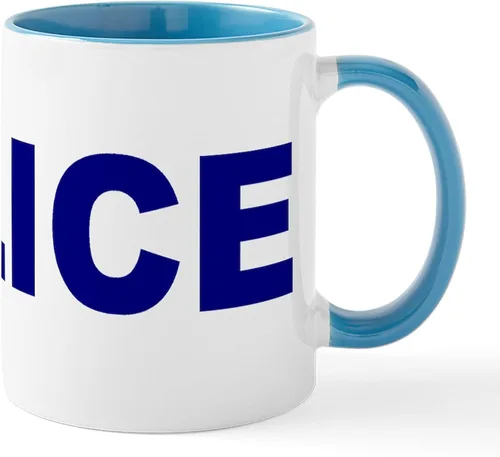 Miniatura 38 de CafePress Taza de café de cerámica de 11 oz (11.0 fl oz) de Police Mom