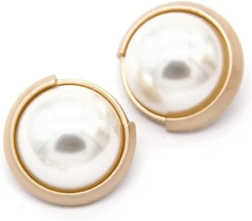 Miniatura 7 de 5 piezas de botones de oro con perlas de metal para mujer, botones para abrigo de suéter, decoración para ropa, accesorios de costura y manualidades