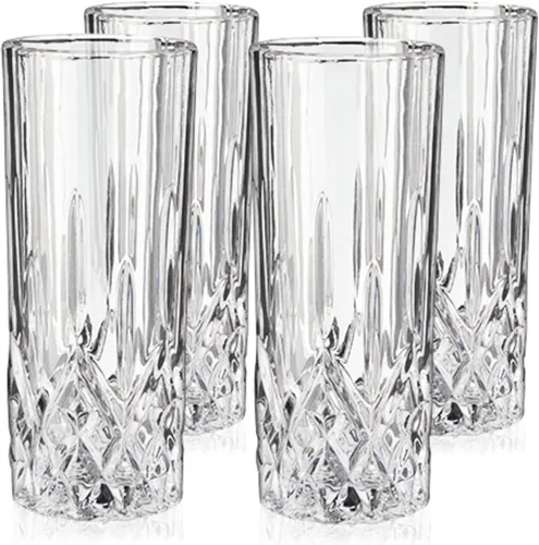 Miniatura 8 de Vasos Highball Viski Admiral, Vasos de Cristal para Beber, Cristalería Elegante para Whisky, Vodka, Cócteles, Perfectos para Bares en Casa, Fiestas
