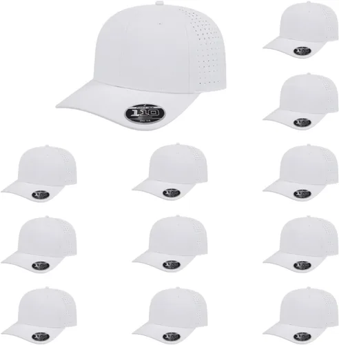 Miniatura 49 de Cap America i8533 Flexfit 110 Gorra Snapback Perforada de Rendimiento de Perfil Medio de 6 Paneles con Protección UV y Snapback Ajustable