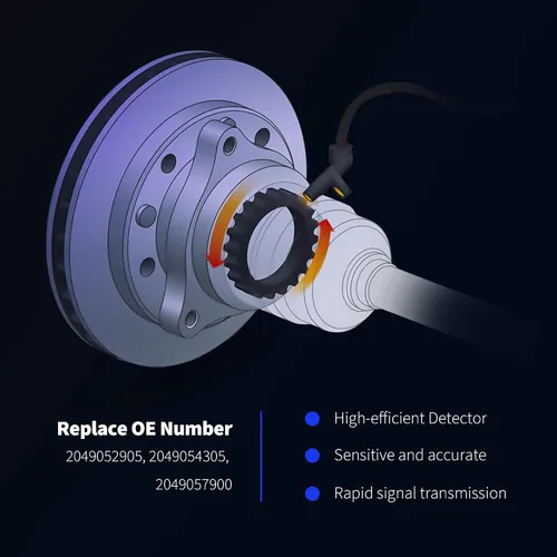 Miniatura 5 de HiSport ALS2688 - 2 sensores de velocidad de rueda ABS delanteros, compatible con Mercedes-Benz C250 C300 C350 2012, 2013, 2014, 2015 Reemplazar