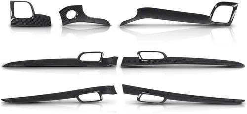 G-PLUS Moldura de panel de salpicadero compatible con Jeep Grand Cherokee 2011-2021, 7 piezas de moldura de panel de consola central y moldura de