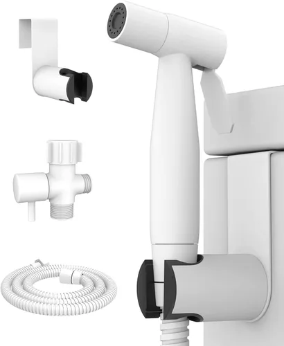 Miniatura 9 de BRITULIF Pulverizador de bidé de mano para inodoro, rociador de chorro para ducha musulmana, rociador de pañales de tela ajustable, accesorio