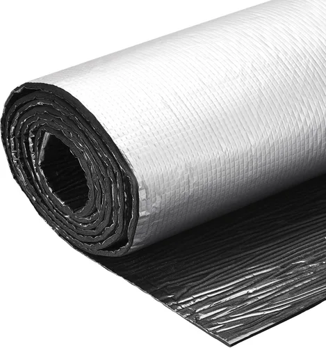Miniatura 7 de uxcell Hoja de aislamiento, 1 mx1mx5 mm, papel de aluminio en relieve, impermeable, resistente al calor, barrera térmica, para pared de techo, tubo