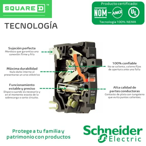 Miniatura 3 de Square D SQD QO330; CB 3P 240V 30A, negro