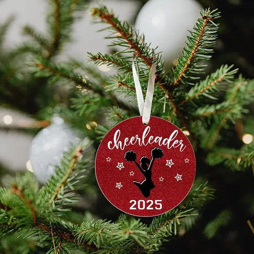 Miniatura 4 de FOURSTUFF Adornos de Porrista - Regalos de Porrista para Niñas, Noche de Graduados Porristas - Adorno Navideño de Porristas para Niñas Adolescentes