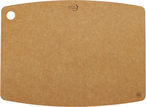 Miniatura 14 de Mercer Culinary Tabla de cortar compuesta de 14 9/16" x 10 13/16", con pies antideslizantes y ranura para jugo, mediana Marrón con patas