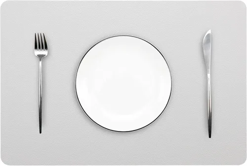 Miniatura 14 de Manteles individuales lavables de cuero para mesa, impermeables, resistentes al calor, fáciles de limpiar para mesa de comedor, cocina