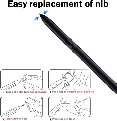 Miniatura 3 de S Pen de repuesto compatible con Samsung Galaxy Tab S10+Galaxy Tab S10 Ultra S Pen Galaxy Tab S 10+ s Pen Stylus con punta gratuita (azul)