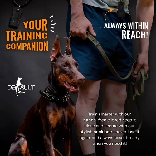 Miniatura 6 de Clickers de metal para entrenamiento de perros – Clicker de perro negro para entrenamiento con sonido fuerte y nítido para recompensa