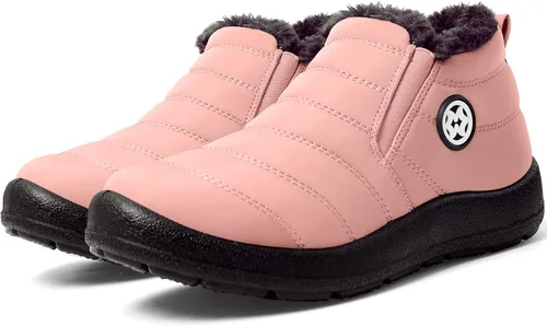 Miniatura 5 de Botas de nieve de invierno con forro de piel cálida para mujer, impermeables, botines al aire libre, zapatos cómodos para mujer