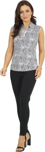Miniatura 2 de IBKUL Athleisure Wear 14539 - Polo sin mangas con estampado Alena con protección solar UPF 50+