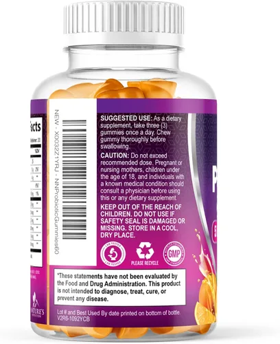 Miniatura 8 de Gomitas de probióticos para la salud digestiva, 6 cepas únicas para apoyo inmunológico diario y salud intestinal, apoya el estreñimiento, los gases