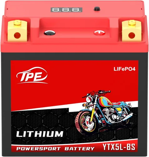 Miniatura 12 de TPE Batería de litio para motocicleta YTX4L-BS 12V 3Ah recargable Powersport Start Stop LiFePO para ATV y Scooter