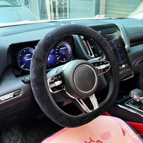 Miniatura 2 de Funda de volante para mujeres estilo bohemio, fundas universales para volante, protector, accesorios de automóvil para coche 15 pulgadas