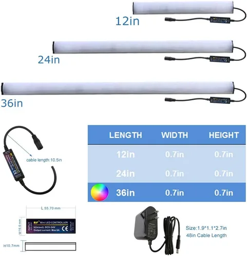 Miniatura 4 de Barra de luz LED inalámbrica con control remoto, kit de iluminación LED regulable de 12 pulgadas, kit de iluminación para debajo del gabinete, barra