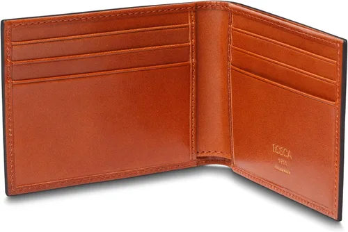Miniatura 4 de Bosca Billetera de cuero italiano antiguo para hombre, billetera plegable de seguridad RFID completa para hombres, 6 ranuras para tarjetas, cuero