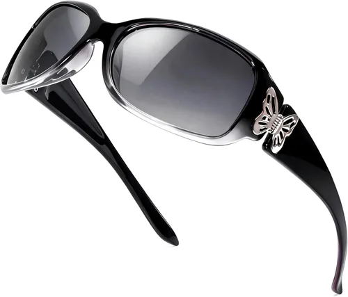Miniatura 19 de LVIOE - Lentes de sol polarizadas para mujer, decoración de mariposa a la moda, para conducir y pescar - 99.99% de protección UV