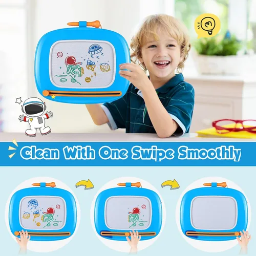 Miniatura 4 de Smasiagon Juguetes para niñas y niños, pizarra de dibujo magnética para niños pequeños, pizarra de garabatos de aprendizaje temprano para escribir